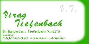 virag tiefenbach business card